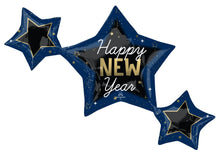 Celestial New Year Stars Cluster SuperShape 39″ x 29″ Foil Balloon by Anagram from Instaballoons