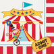 Circus Carnival Luncheon Napkins 6.5 (16 count)
