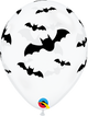 Clear with Bat Print 11″ Latex Balloons (50 count)