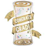 Congrats Grad Party Diploma 31″ Foil Balloon by Anagram from Instaballoons