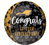Congrats on Your Achievement Graduation Orbz 16″ Foil Balloon by Anagram from Instaballoons
