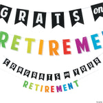 Congrats on Your Retirement Garland Banner by Fun Express from Instaballoons