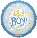 Convergram Baby Bottle Boy 18″ Balloon