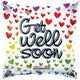 Get Well Hearts 18″ Holographic Balloon