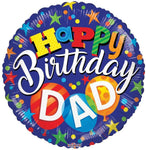 Convergram Happy Birthday Dad 18″ Balloon
