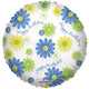 Happy Birthday Flowers 18″ Clear View Round Balloon