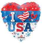 Convergram I Love USA 18″ Balloon