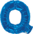 Convergram Mylar & Foil Blue Letter Q 34″ Balloon