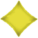 Convergram Mylar & Foil Citrine Yellow Diamond 18″ Balloon