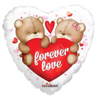 Convergram Mylar & Foil Forever Love Bears 18″ Clear View Balloon