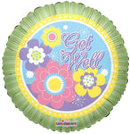 Convergram Mylar & Foil Get Well Flowers 09″ Balloon