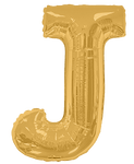 Convergram Mylar & Foil Gold Letter J 34″ Balloon
