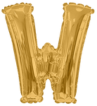 Gold Letter W 34″ Balloon