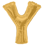 Gold Letter Y 34″ Balloon