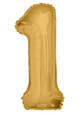 Gold Number 1 34" Balloon