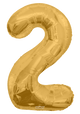 Gold Number 2 34" Balloon