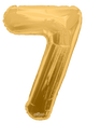 Gold Number 7 34" Balloon