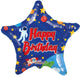 Happy Birthday Space Star 9″ Balloon (requires heat-sealing)