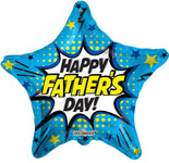 Convergram Mylar & Foil Happy Father's Day Burst 18″ Balloon