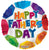 Convergram Mylar & Foil Happy Father's Day Multicolor 18″ Balloon