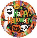 Convergram Mylar & Foil Happy Halloween Ghost Pumpkin 18″ Balloon