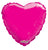Convergram Mylar & Foil Hot Pink Heart Gellibean 18″ Balloon