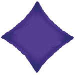 Convergram Mylar & Foil Purple Diamond 18″ Balloon