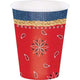 Western Bandana 12oz Paper Cups (8 count)
