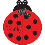 Convergram Party Supplies Lady Bug Fancy Invitations (8 count)
