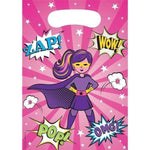 Convergram Party Supplies Superhero Girl Loot Bags (8 count)