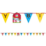 Creative Converting Mylar & Foil Happy Birthday Farmhouse Fun Banner Balloon