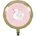Creative Elegant Gold Pink Swan 18″ Balloon