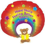 CTI Feel Better Soon Rainbow Bear 31″ Balloon