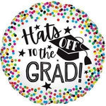 CTI Mylar & Foil Hats Off To The Grad 17″ Balloon