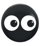 Deluxe Black Double Eye Top Print Latex 5″ Latex Balloons by Betallic from Instaballoons