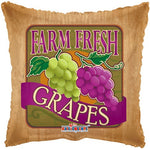 Farm Fresh Grapes Fruit 18″ Foil Balloon by Convergram from Instaballoons