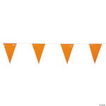 Fun Express Orange Pennant Banner 100′