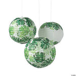 Fun Express Palm Leaves Hanging Lanterns 6 Piece Set 10″ ( count)