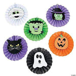 Fun Express Party Supplies Halloween Hanging Paper Fans (6 count)