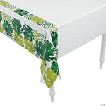 Fun Express Party Supplies Palm Leaf Table Cover 54″ x 108″