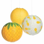 Fun Express Pineapple Lanterns 3 piece Set ( count)