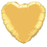 Gold Heart 36″ Foil Balloon by Qualatex from Instaballoons