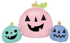 Halloween Pumpkins Pastel 35″ Foil Balloon by Anagram from Instaballoons