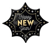 Happy New Year Midnight Glam Burst 35″ Foil Balloon by Anagram from Instaballoons