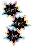 Happy New Year Opal Holographic 51″ Foil Balloon by Betallic from Instaballoons