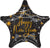 Happy New Year Star Midnight Hour 28″ Foil Balloon by Anagram from Instaballoons