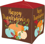 Happy Thanksgiving Cubez 15″ Foil Balloon by Anagram from Instaballoons