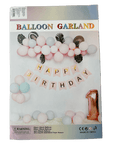 Imported Latex Happy 1st Birthday Balloon Garland Kit