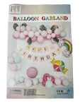 Imported Latex Happy Birthday Candy Balloon Garland Kit