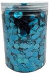 Imported Metallic Confetti Jar - Baby Blue 1.5cm